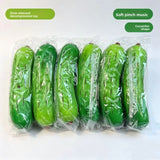 Hot Selling PU Slow Rising Squishy Toy, Realistic Cucumber Fruit Squeeze Stress Relief Decompression Fidget Toy Prop Model