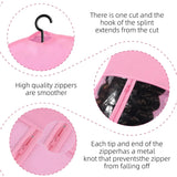 Wig Storage Bags Hair Extensions Storage Bag with Hanger for Lace Wigs Hair Extension Holder Wig Hanger with Bag Wig Accessories