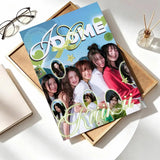 Kiiikiii Kpop girl idol group poster, self-adhesive wall art featuring colorful group imagery
