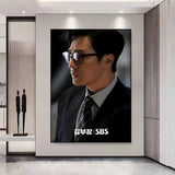 Agent Kim Korean drama painting wall art poster for home decor, featuring a dramatic character portrait
