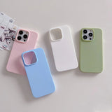 Candy color ultra-thin silicone case for iPhone 16 to 11 by HSF Marketplace