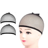 Black Mesh Wig Cap Net, Closed End Hair Mesh Net, Liner Weaving Caps for Women, Men, Kids, Wig Caps for Halloween, Cosplay