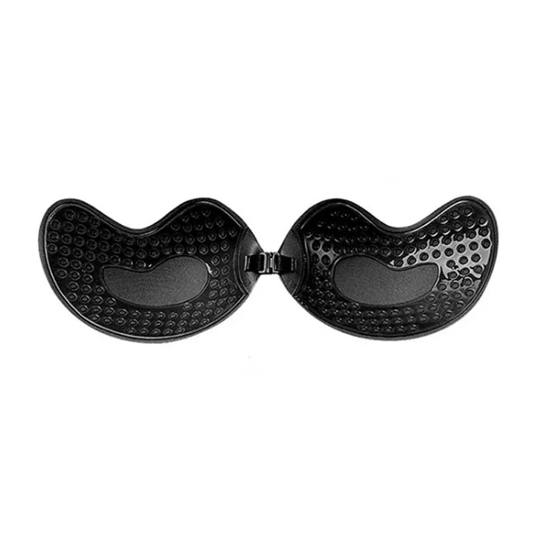 Invisible strapless adhesive stick bra, seamless silicone push-up lingerie with nipple covers for women by HSF Marketplace