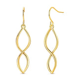Hypoallergenic CZ zircon hoop earrings in 925 sterling silver by HSF Marketplace