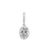 Women's geometric zircon pendant necklace in an elegant design for daily wear by HSF Marketplace