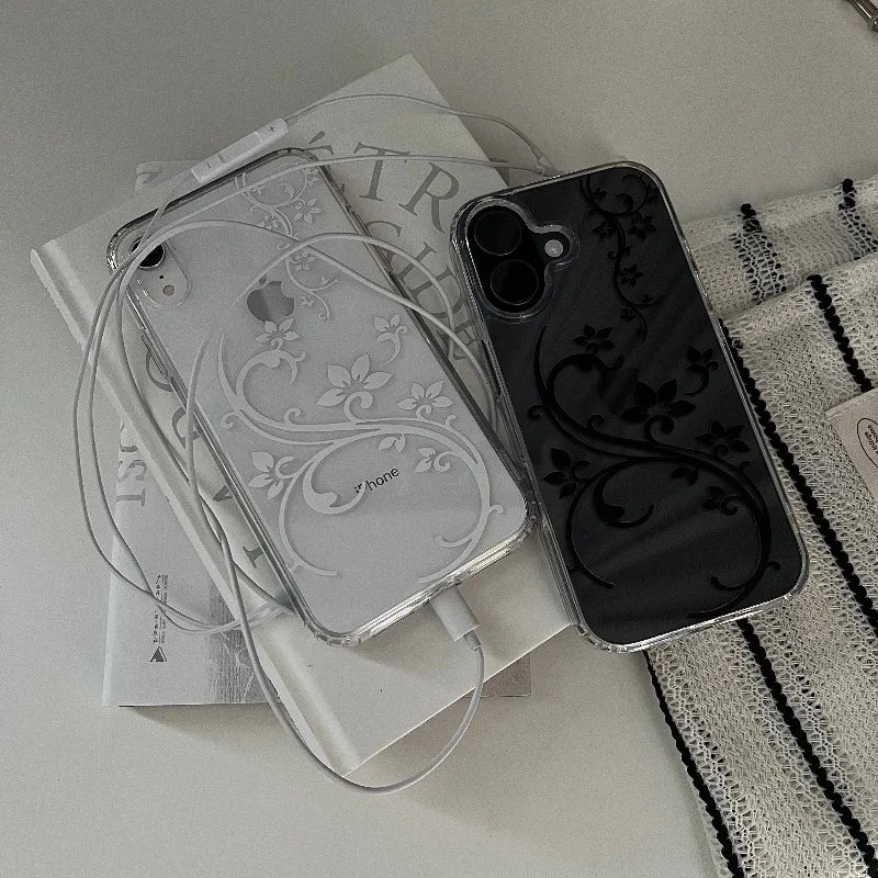 Art flower phone case for iPhone 15–18 Pro Max and Mini by HSF Marketplace