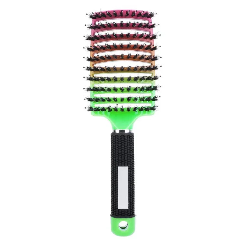 HSF Marketplace detangling hair brush for curly hair with flexible bristles and scalp massage design