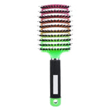 HSF Marketplace detangling hair brush for curly hair with flexible bristles and scalp massage design