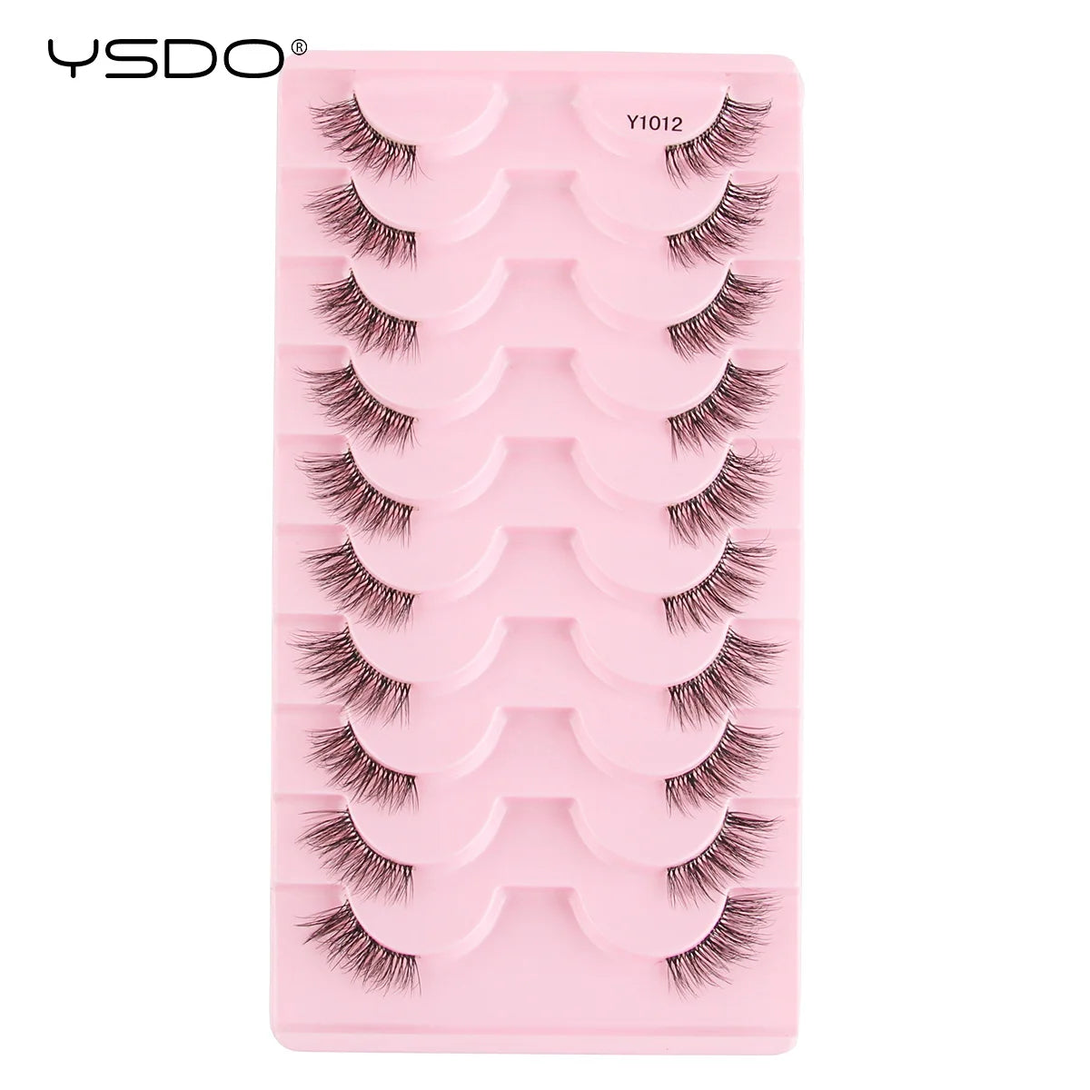 Natural half false eyelashes, 5 or 10 pairs by HSF Marketplace for effortless eye enhancement