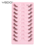 Natural half false eyelashes, 5 or 10 pairs by HSF Marketplace for effortless eye enhancement
