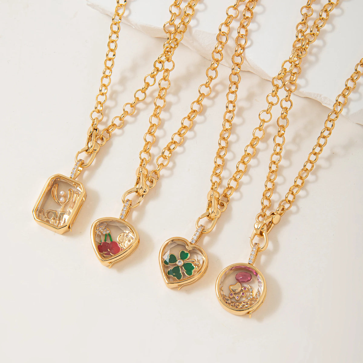 Vintage HSF Marketplace openable DIY pendant with hollow design for women, jewelry close-up