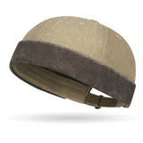 Women's fashion hip hop brimless beanie hat, baggy skullcap with cuff and fisherman docker style