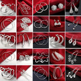 925 sterling silver hoop earrings for women by HSF Marketplace, showcasing a trendy, elegant jewelry design