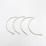 25 Pcs/Bag Large 9cm C Shape Curved Needles Wig Making Crochet Braids Ventilating Hair Weaving Needle