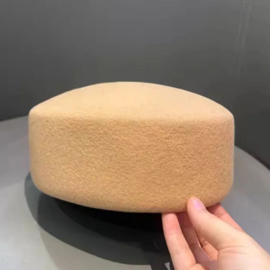 Women's wool felt vintage fedora pillbox hat by HSF Marketplace