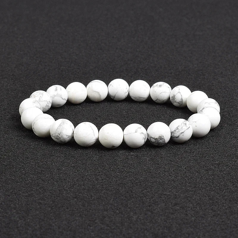 Genuine Natural Stone Bracelet Apatite Lapis Lazuli Agate Crystal Tiger Eye High Quality Gem Beads Bracelet Homme Jewelry Bangle