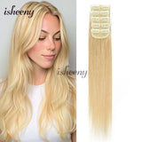 Invisible clip-in real human hair extensions, 5-piece pack with mini clips and 2-clip wefts, 12–18 inch Remy hair