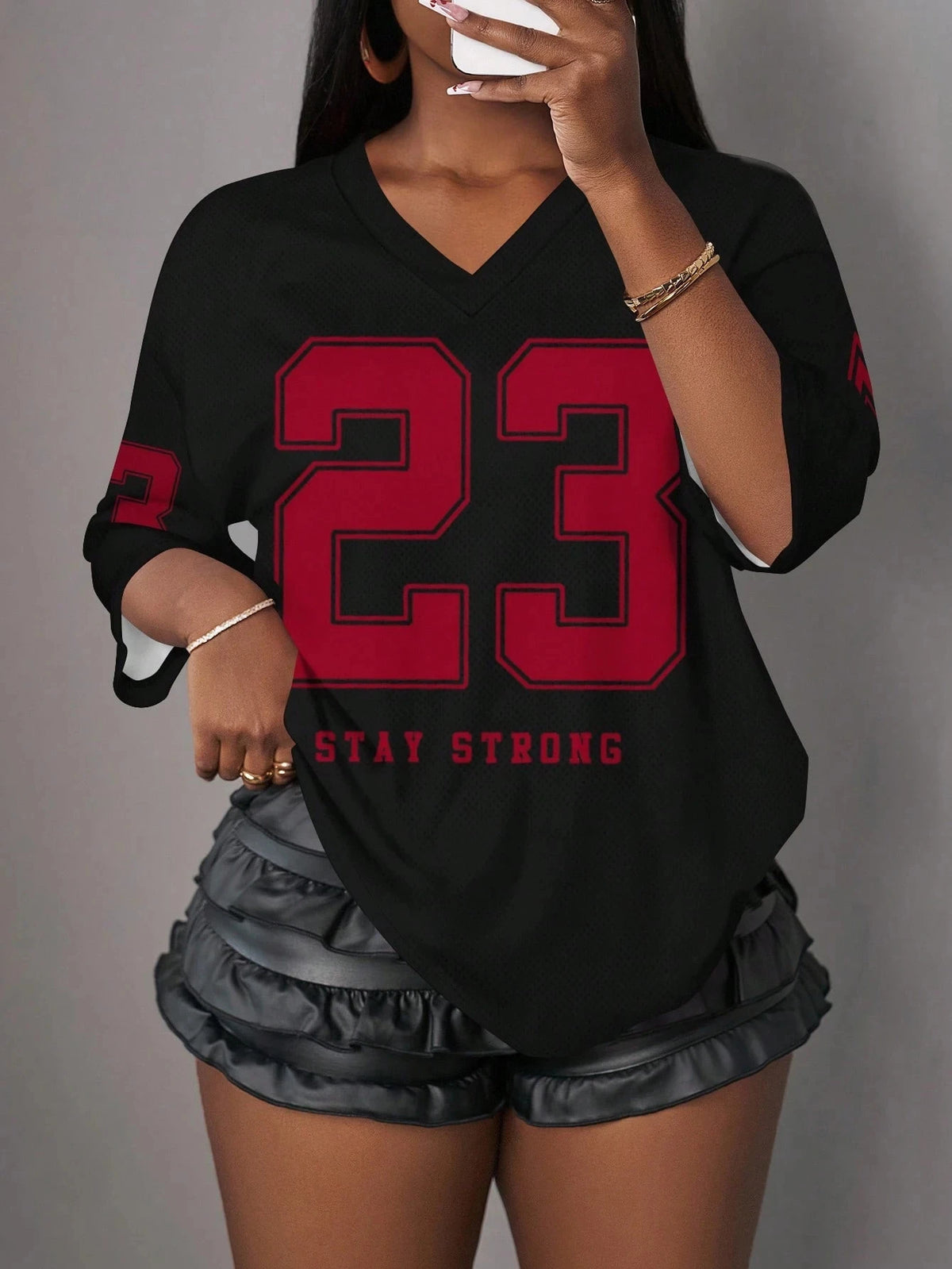 Women's casual minimalist graphic sports T-shirt by HSF Marketplace