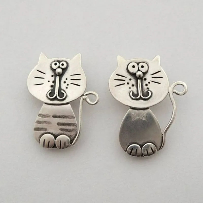Cute cat earrings, holiday jewelry for women's holiday