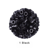 1000Pcs 4.0 mm Hair Extension Microringe Micro Links Rings Beads Links With Screws Thread Aluminium 7 Colors Optional