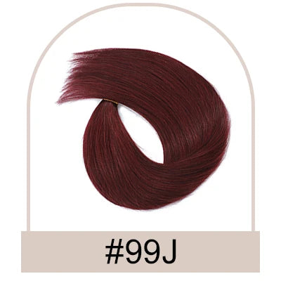 Straight clip-in ponytail human hair extension, 100g, with wrap-around tail for women, natural look