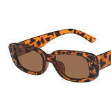 BEGREAT retro small rectangle sunglasses with vintage frame and UV400 protection, viewed on a white background