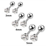 HSF Marketplace stainless steel heart stud earrings set for everyday wear