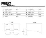 Square tortoise shell sunglasses with thick polygonal frame and gradient lenses, UV400 protection, for men and women.
