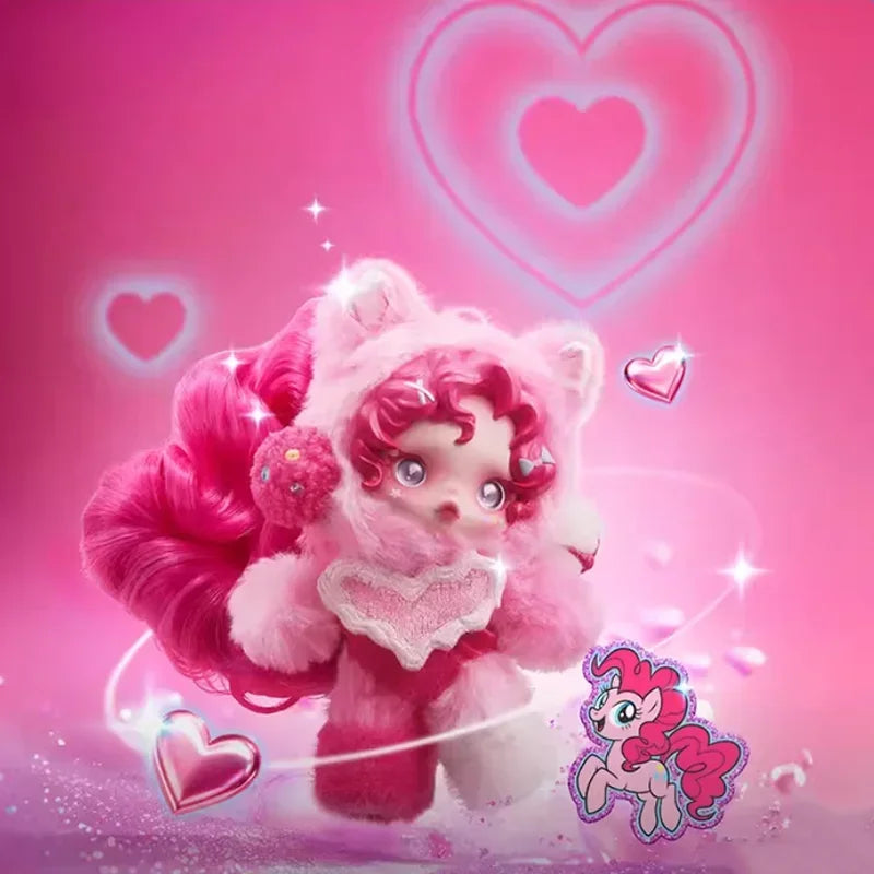 POP MART SKULLPANDA x My Little Pony plush doll pendant blind box collectible figurine ornament