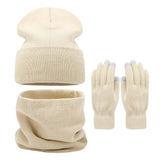 Warm knit beanie, scarf and gloves set for men and women by HSF Marketplace