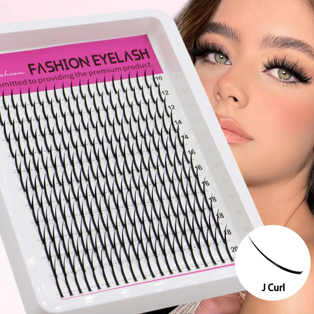 DIY J Curl Cluster Lashes for Fluffy Volume Extensions by HSF Marketplace