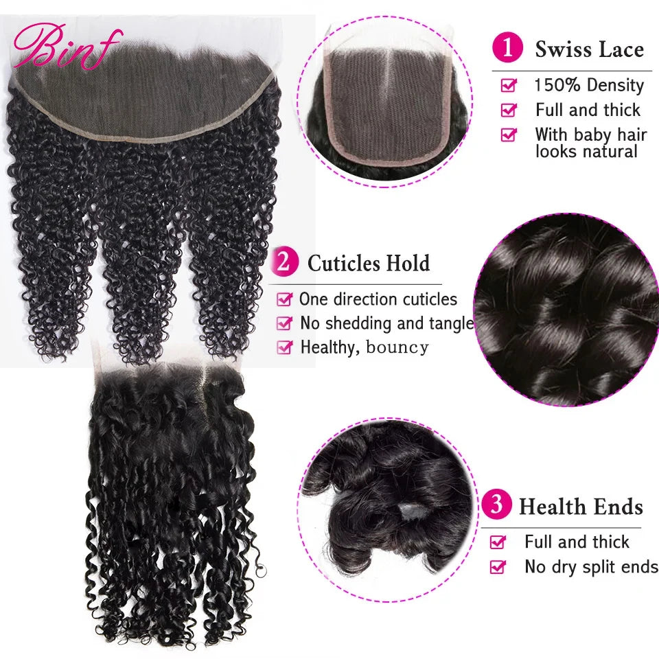 8-24" Burmese Pixie Curly Bundles With HD Lace Closure Human Hair Bundles Deal Vietnamese Raw Hair Bundles Spiral Curly Hair