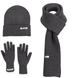 Women’s winter warm knitted hat, scarf, and gloves set by HSF Marketplace