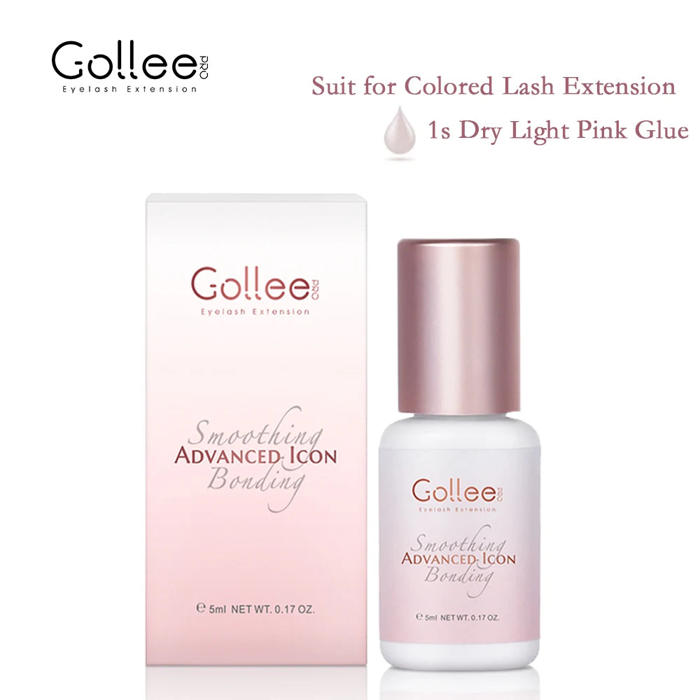 Gollee All Season Glue for Lash Extension 0.5s Fast Drying Strong Glue Stick False Eyelash 6-8 Weeks Waterproof Adhesive Makeup