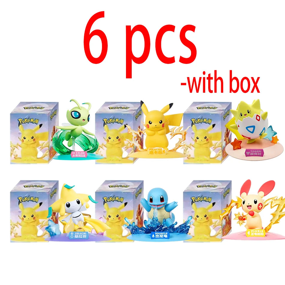 Pokémon Pikachu action doll blind box collectible figure, one of 12 patterns for desktop decoration