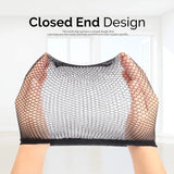 Black Mesh Wig Cap Net, Closed End Hair Mesh Net, Liner Weaving Caps for Women, Men, Kids, Wig Caps for Halloween, Cosplay