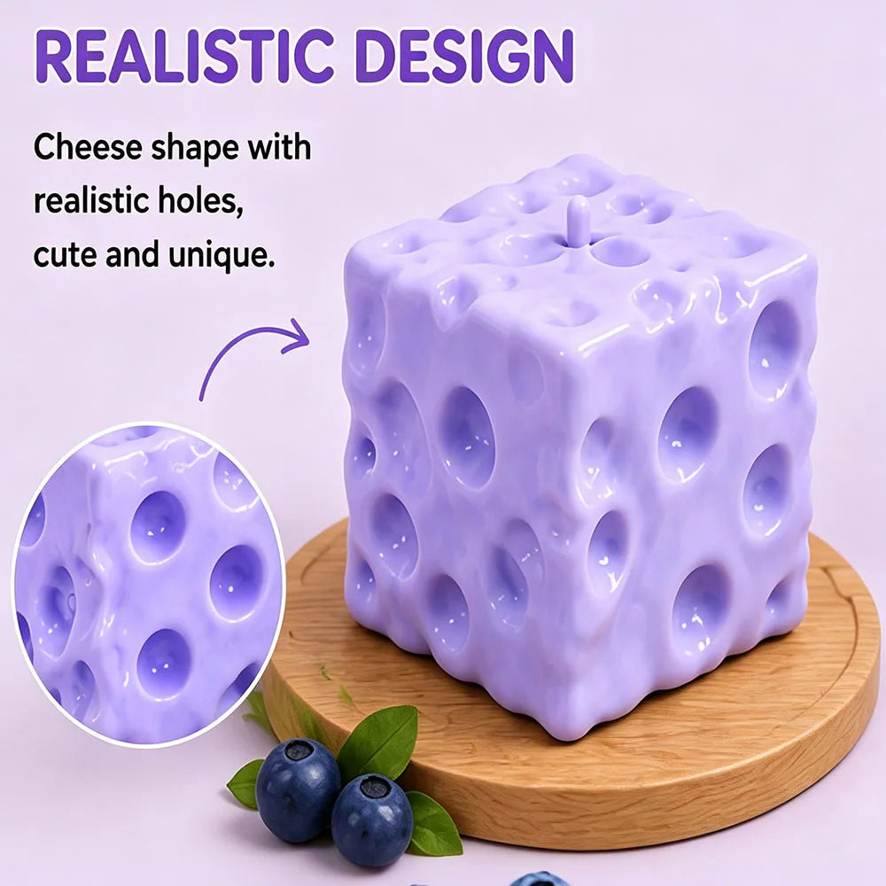 Viral Jumbo Blueberry Cheese Squishy sensory toy by HSF Marketplace for stress relief and fun