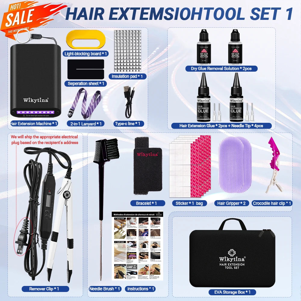 HSF Marketplace professional UV light hair extensions machine for salon hair styling tools