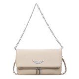 Small square crossbody bag for women with retro chain design in a compact handbag style