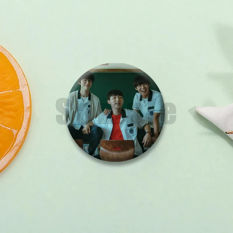 Weak Hero enamel pins for fashionable accessories and gifts, HSF Marketplace K-culture merch