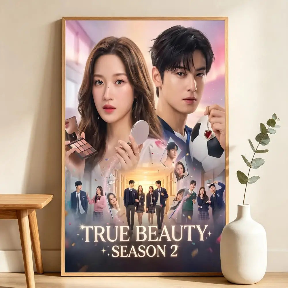True Beauty Korean drama poster wall art for home decor, K-Culture merch by HSF Marketplace