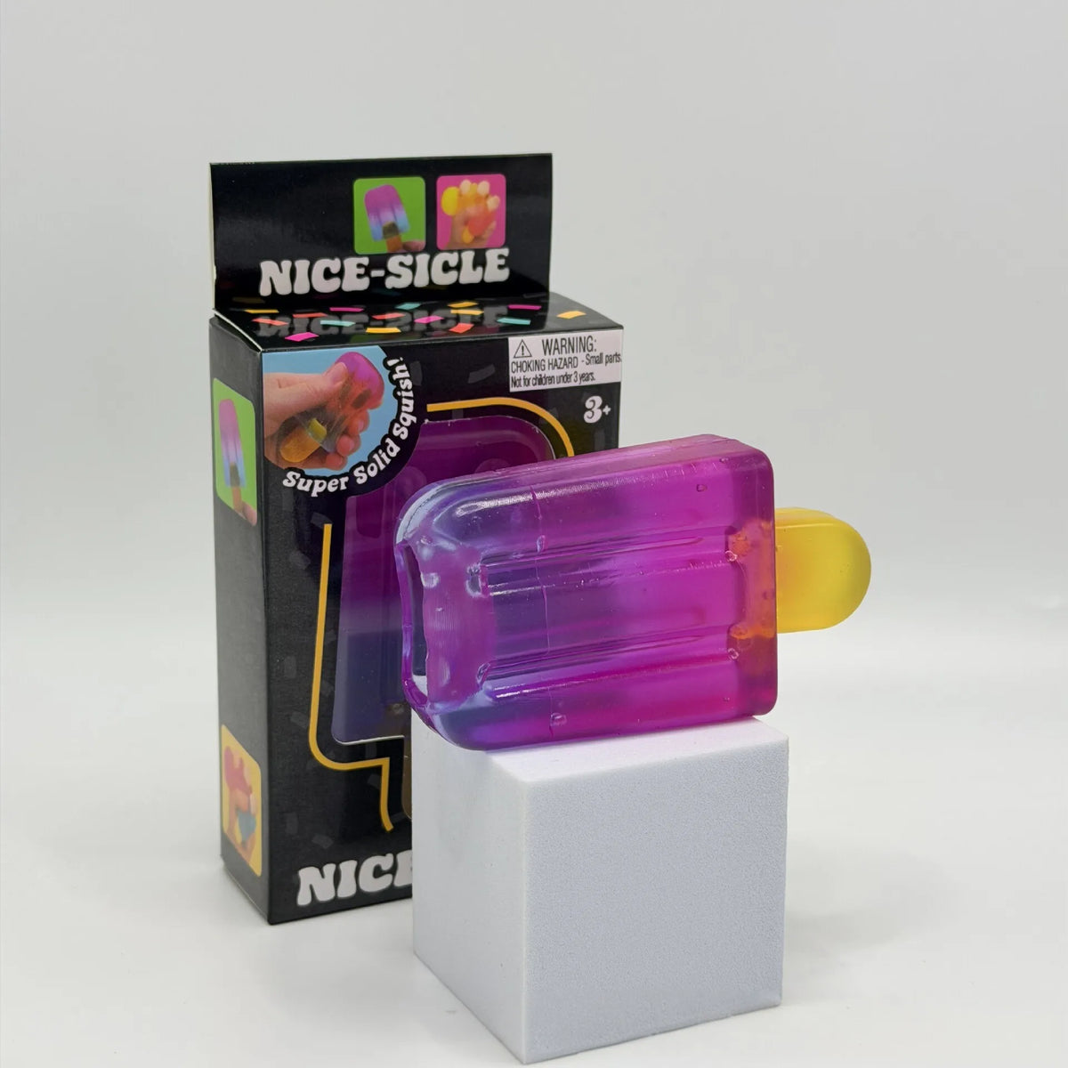 Gradient Liquid Filled Popsicle Squishy Toy Stress Relief Hand Squeeze Gadget Desktop Ornament For Birthday And Holiday Gift Use