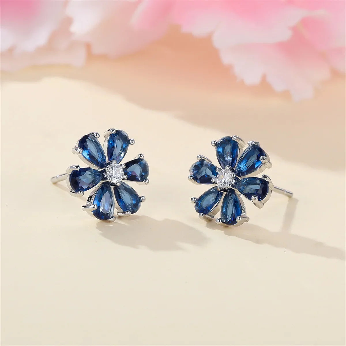 Flower shaped earrings for women, cute versatile jewelry by HSF Marketplace