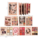 HSF Marketplace eyeshadow palette book with 76/91/117 matte, shimmer and glitter colors for makeup looks