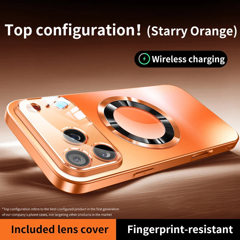 MagSafe compatible luxury glass phone case for iPhone 18 and 17 Pro Max by HAIRSOFLY SHOP