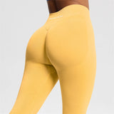 Women's seamless ribbed scrunch butt leggings by HSF Marketplace for yoga, gym workouts, and fitness