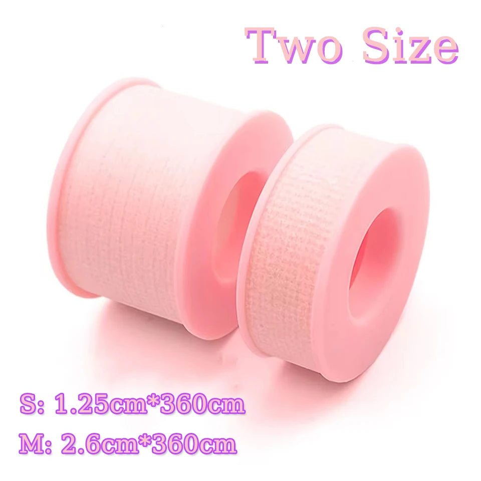 Close-up of breathable, sensitive silicone gel eyelash tape sticker for eyelash extension application by HSF Marketplace.
