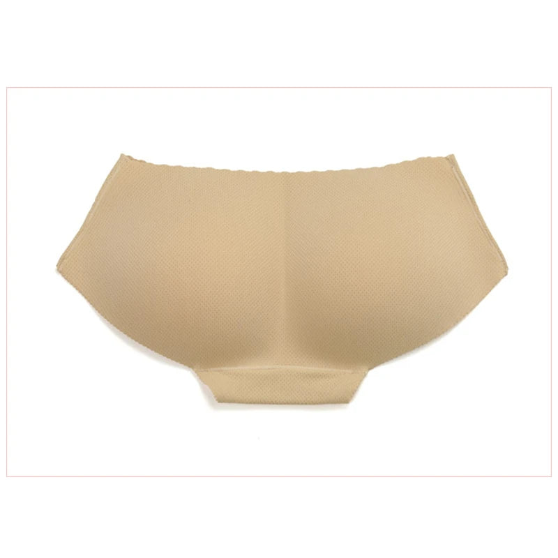 Women seamless butt lifter padded panties with breathable mesh hip-enhancing shapewear design