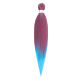 Pre-stretched Braids Hair Professional Itch Free Hot Water Setting Synthetic Fiber Ombre Yaki Texture Braid Hair Extensions