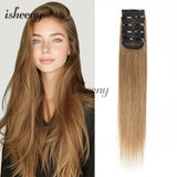 Invisible clip-in real human hair extensions, 5-piece pack with mini clips, Remy hair for women, 12–18 inch